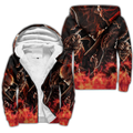 Premium All Over Printed Fire Skull Shirts MEI