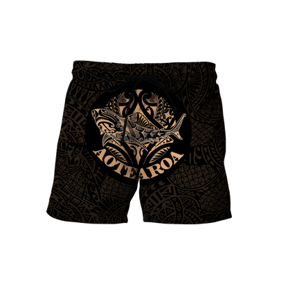 Maori shark tattoo 3d all over printed shirt and short for man and women HHT17072001-Apparel-PL8386-Shorts-S-Vibe Cosy™