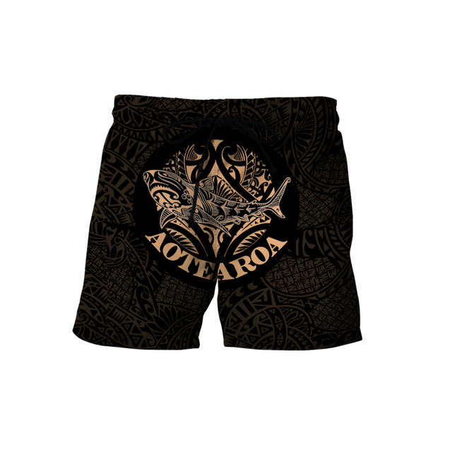 Maori shark tattoo 3d all over printed shirt and short for man and women HHT17072001-Apparel-PL8386-Shorts-S-Vibe Cosy™