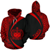 Samoa Polynesian Hoodie - Circle Style Red Color - AH - J1-ALL OVER PRINT HOODIES (P)-Phaethon-Hoodie-S-Vibe Cosy™