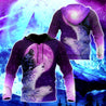 All Over Printed Purple Wolves Hoodie DA300920201-MEI