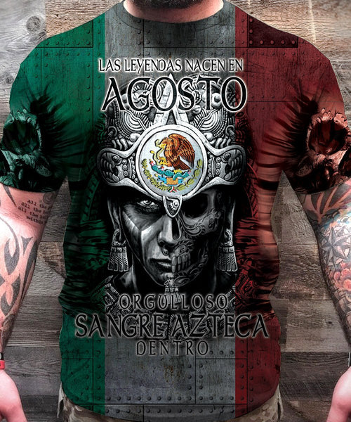 3D All Over Aztec Warrior Mexican 08 Hoodie - Amaze Style™-Apparel
