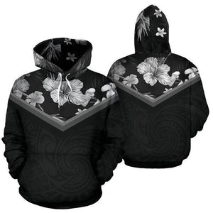 Hawaii Vintage Pattern Hoodie BMW Hisbiscus - AH - J9-ALL OVER PRINT ZIP HOODIES (P)-Phaethon-Zip-Up Hoodie-S-Vibe Cosy™