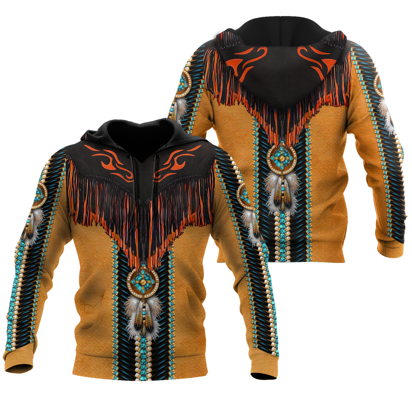 Premium Native American Hoodie 3D All Over Printed Shirts DA17112002CLVH-LAM