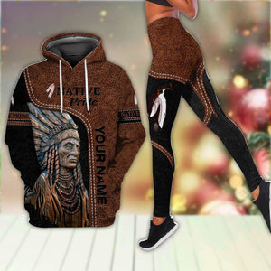 Customized Name Native American 3D All Over Printed Shirts for Women