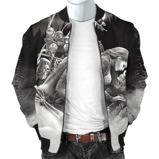 Ride or Die Bomber Jacket-Phaethon-Men's Bomber Jacket-S-Vibe Cosy™