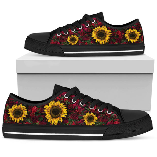 Sunflowers And Roses Low Top Shoes TA031925-TA-Women's low top-EU36 (US5.5)-Vibe Cosy™