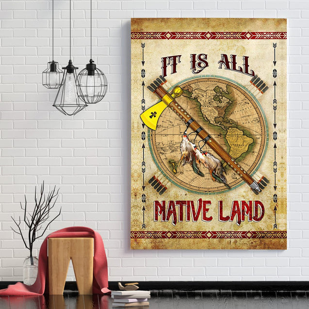 Native American Poster Vertical 3D Printed