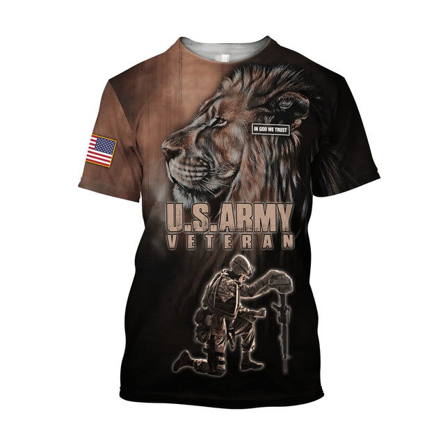 US Army Veteran 3D All Over Printed Unisex Shirts