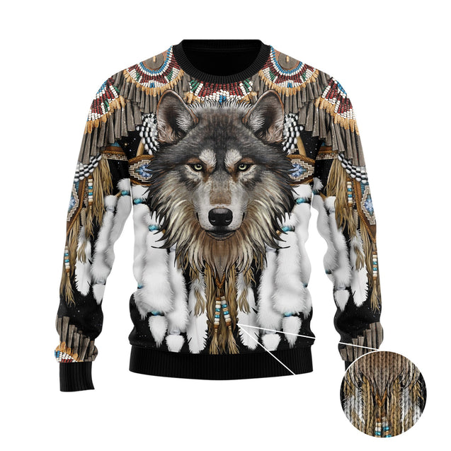 Wolf Native American 3D All Over Printed Unisex Shirt