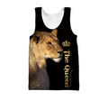 Queen Lion 3D All Over Printed Unisex Shirts