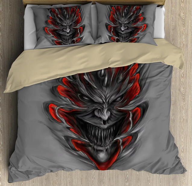 Angry Skulls Bedding Set DQB07182009-TQH-BEDDING SETS-TQH-Twin-Vibe Cosy™