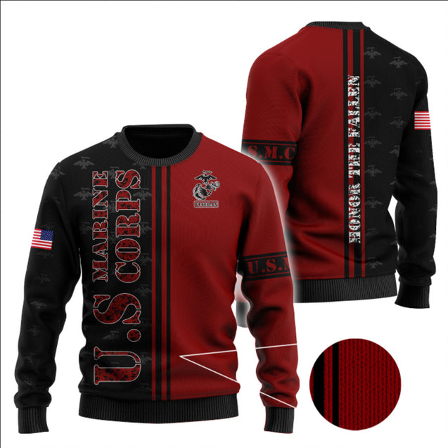 US Marine Corps 3D All Over Printed Unisex Shirts