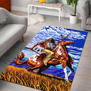 Native Cowboy Premium Rug DQB07302001-TQH-Rug-TQH-S (3'x5')-Vibe Cosy™