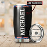 Customize Name United States Navy Veteran Tumbler