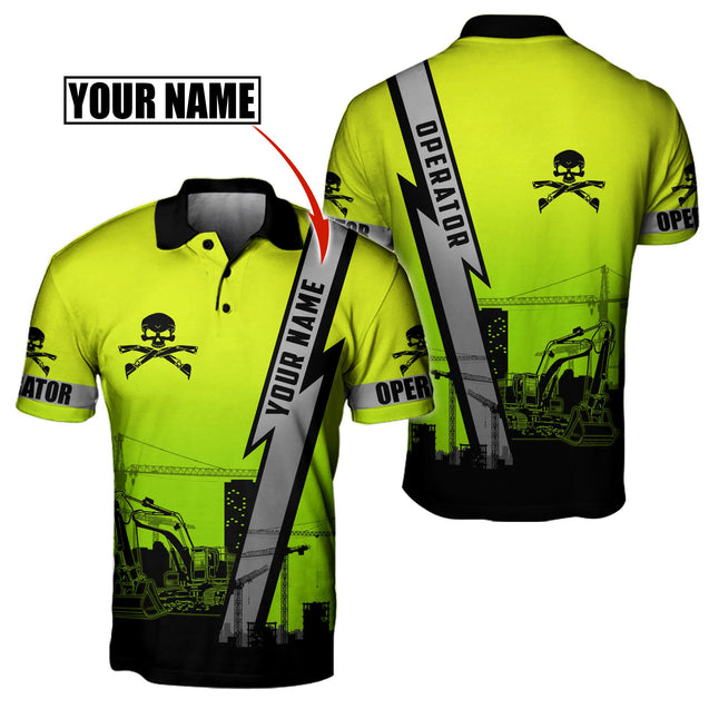 Customize Name Heavy Equipment Operator 3D All Over Printed Unisex Shirt