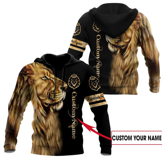 Custom Name King Lion 3D All Over Printed Unisex Shirts