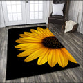 Sunflower In The Night Rug DQB07272002S-TQH-Rug-TQH-S (3'x5')-Vibe Cosy™