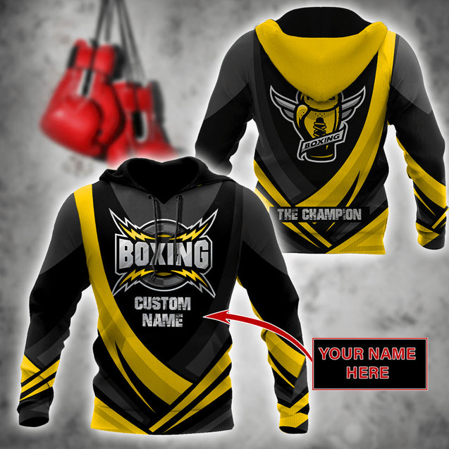 Customize Name Boxing 3D All Over Printed Unisex Shirts