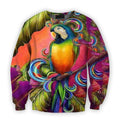 3D Printed Parrot Tops PHL13900-Apparel-PHL-Sweatshirt-S-Vibe Cosy™