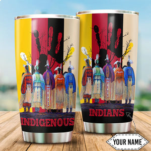 Customized Name Native American Steel Tumbler