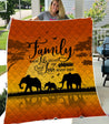 Happy Family Of Elephant Quilt Blanket AM082069-TQH