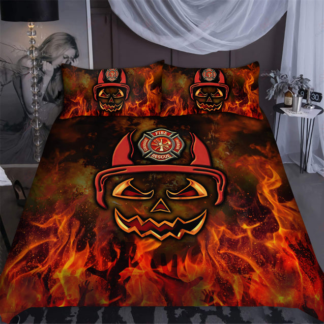 Halloween Season Firefighter On The Fire Bedding Set AM082011-TQH