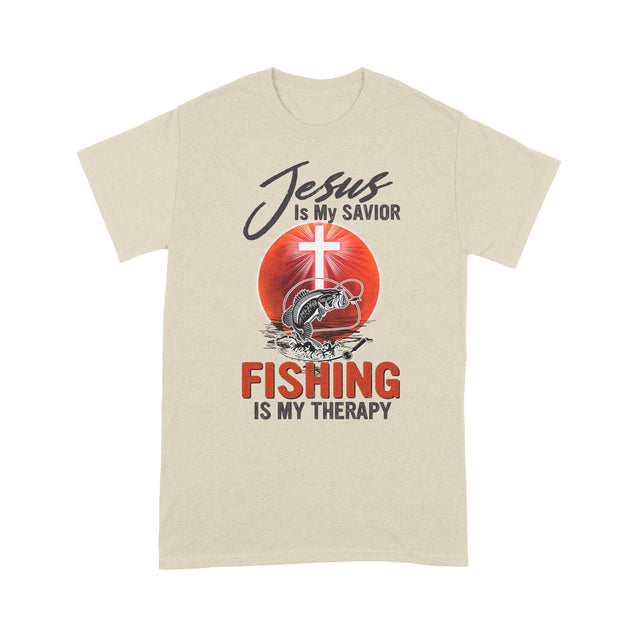 Jesus My Savior Fishing My Therapy Unisex Shirt T-Shirt NH10012201DH