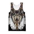 Wolf Native American 3D All Over Printed Unisex Shirt