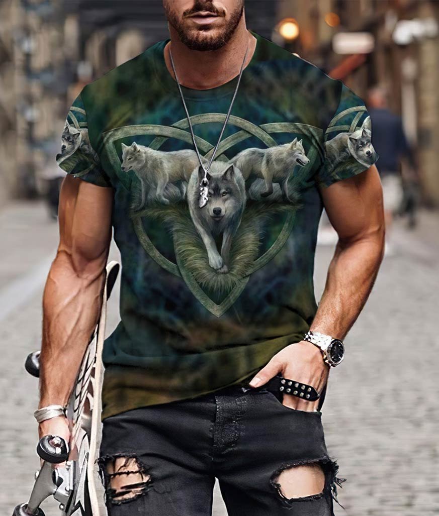 Wolf 3D All Over Printed Unisex Shirts No 05
