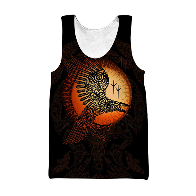 Raven Viking 3D All Over Printed Unisex Shirts