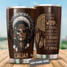 Customize Name Native American Steel Tumbler