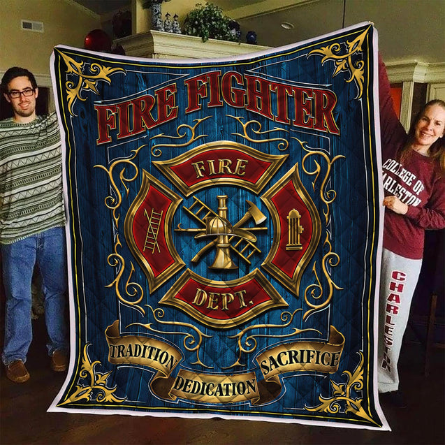 Great Symbol Firefighter Quilt Blanket DQB08222002-TQH