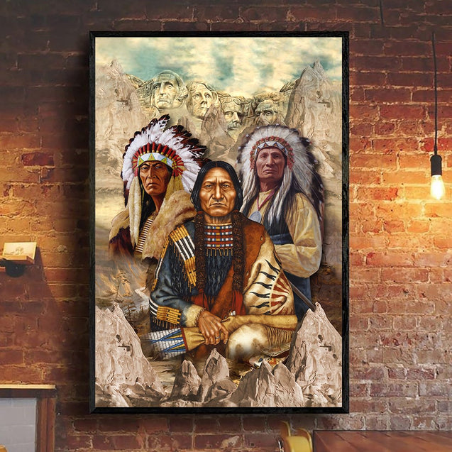 Native American Poster Vertical 3D Printed