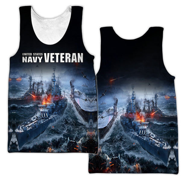 US Navy Veteran 3D All Over Printed Unisex Shirts