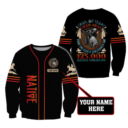 Custom Name Native American 3D All Over Printed Unisex Shirts