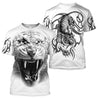 White Tiger Tatoo 3D Over Printed Hoodie for Men and Women