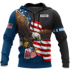 US Navy Veteran 3D All Over Printed Unisex Shirts