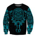 Maori tangaroa blue tattoo 3d all over printed shirt and short for man and women HHT20072001-Apparel-PL8386-Sweatshirt-S-Vibe Cosy™