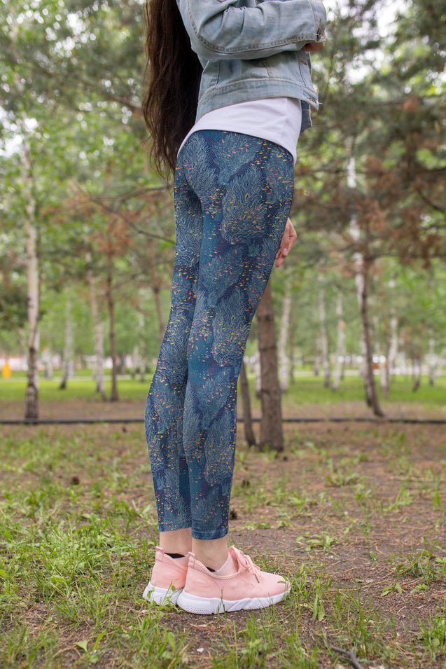 3D All Over Print Tree Coral Legging-Apparel-Khanh Arts-Legging-S-Vibe Cosy™