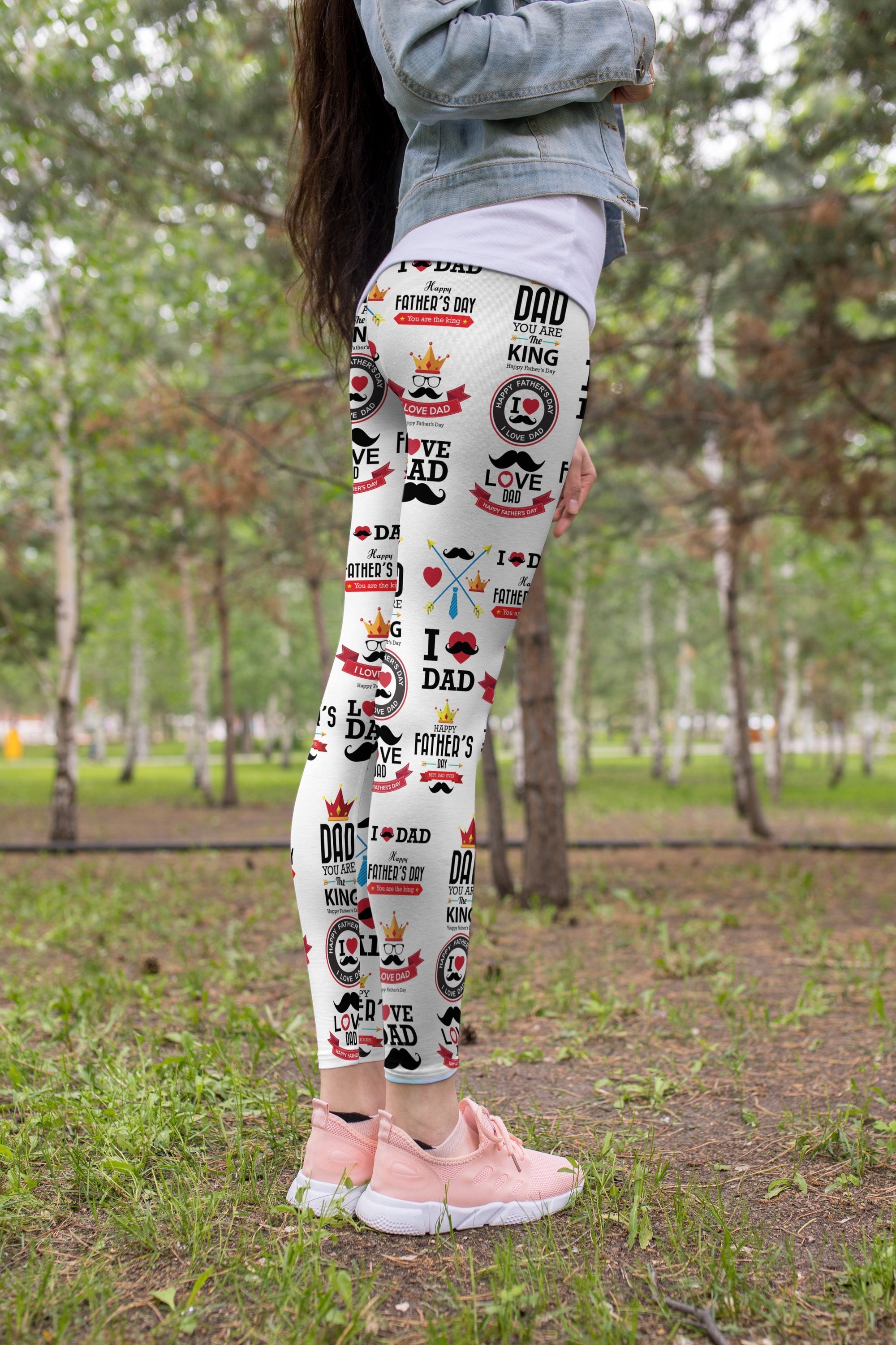 3D All Over Print DAD You Are The King Legging-Apparel-Khanh Arts-Legging-S-Vibe Cosy™