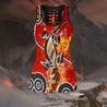 Aboriginal Crocodile Dot Painting Art Legging + Hollow Tank Combo