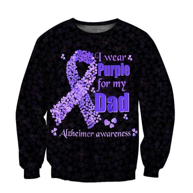 Dad Alzheimer Awareness 3D All Over Printed Shirts For Men and Women HHT06082001