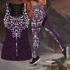 New zealand hoodie manta maori ta moko purple tank top & leggings outfit for women HHT04072006