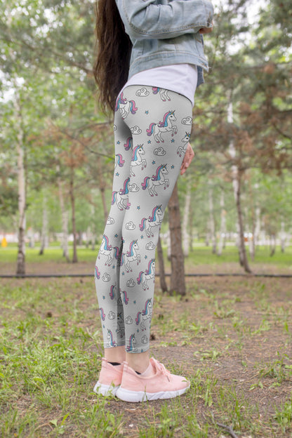 3D All Over Cute Unicorn And Rainbow Legging-Apparel-Phaethon-Legging-XS-Vibe Cosy™