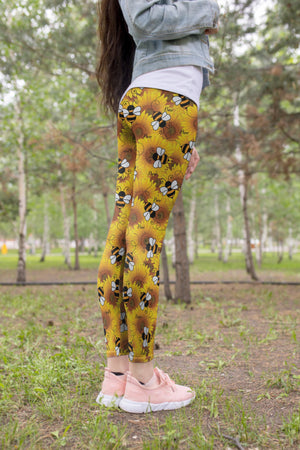 3D All Over Printing Bee Legging-Apparel-Phaethon-Legging-XS-Vibe Cosy™