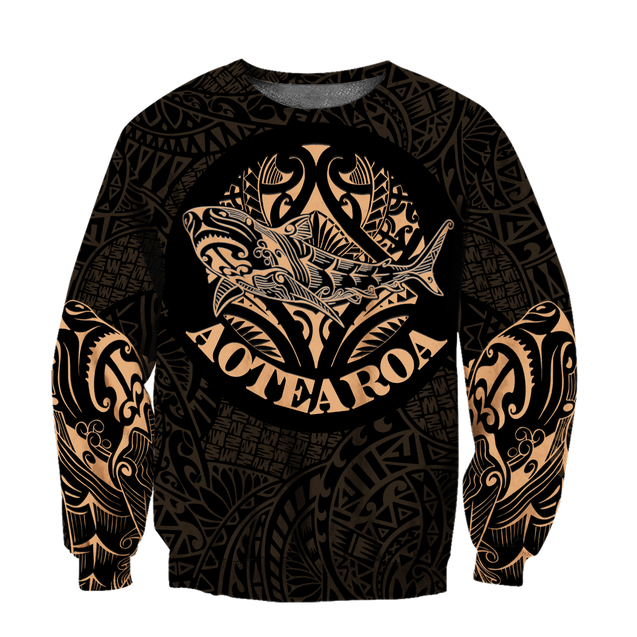 Maori shark tattoo 3d all over printed shirt and short for man and women HHT17072001-Apparel-PL8386-Sweatshirt-S-Vibe Cosy™