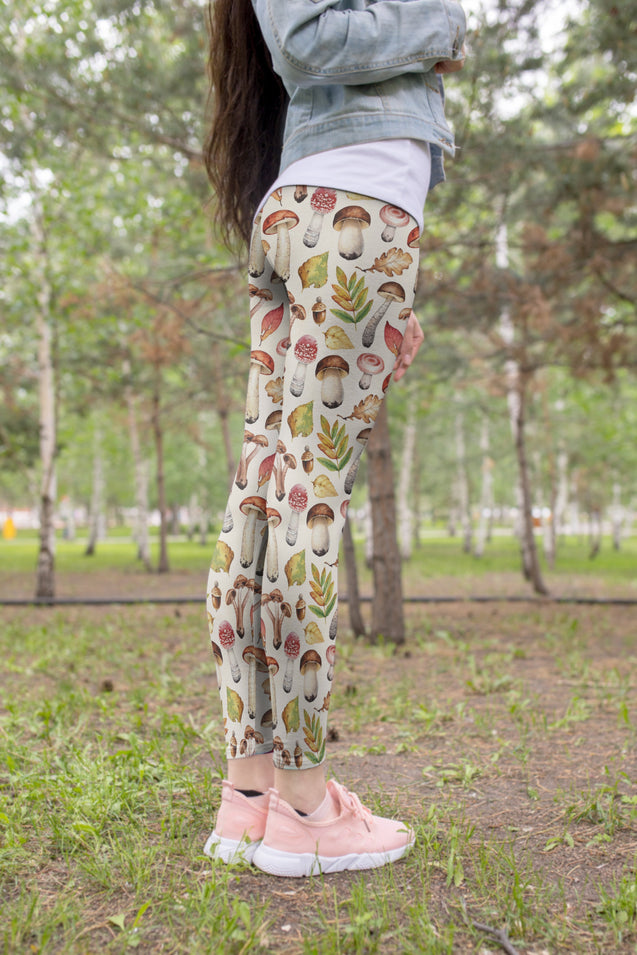 3D All Over Printing Many Premium Mushroom Legging-Apparel-Phaethon-Hoodie Dress-S-Vibe Cosy™