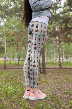 3D All Over Print Hunting Mammoth And Tiger Legging-Apparel-Khanh Arts-Legging-S-Vibe Cosy™