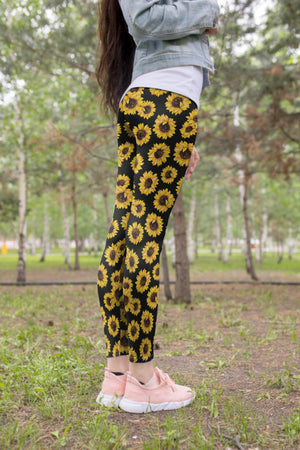 3D All Over Printing Sunflower Legging-Apparel-NTH-Hoodie Dress-S-Vibe Cosy™